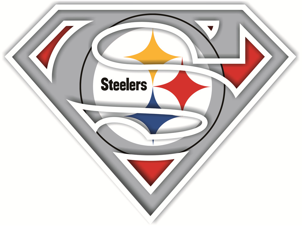 Pittsburgh Steelers superman logos fabric transfer